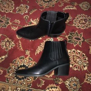 Express leather booties